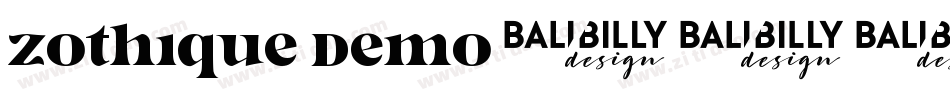 Zothique Demo字体转换